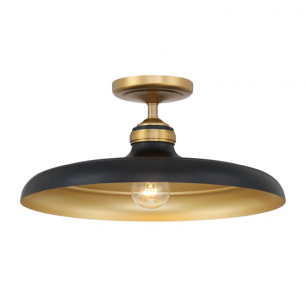 CROWNE - 1 LIGHT SEMI FLUSH
