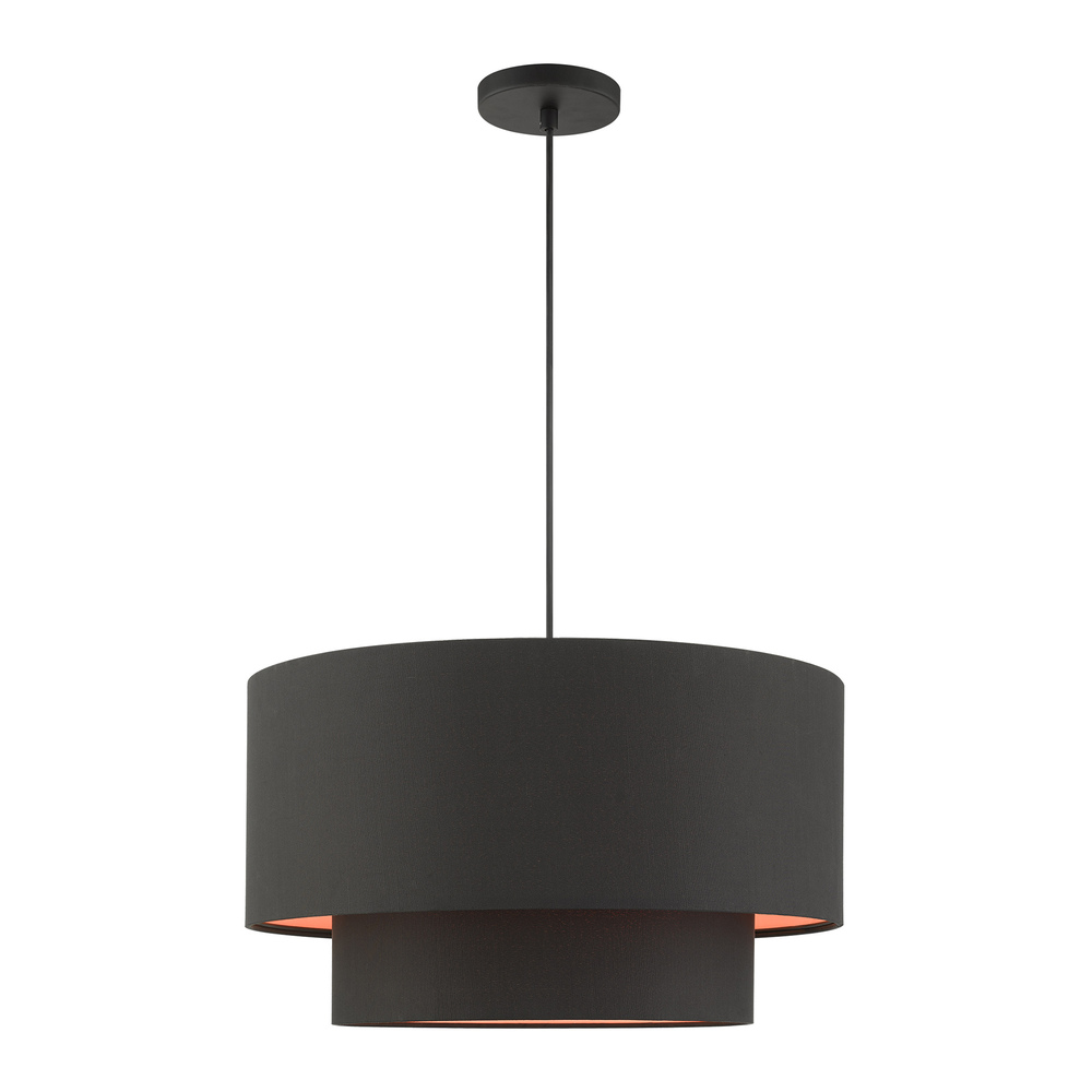 3 Lt Black Pendant
