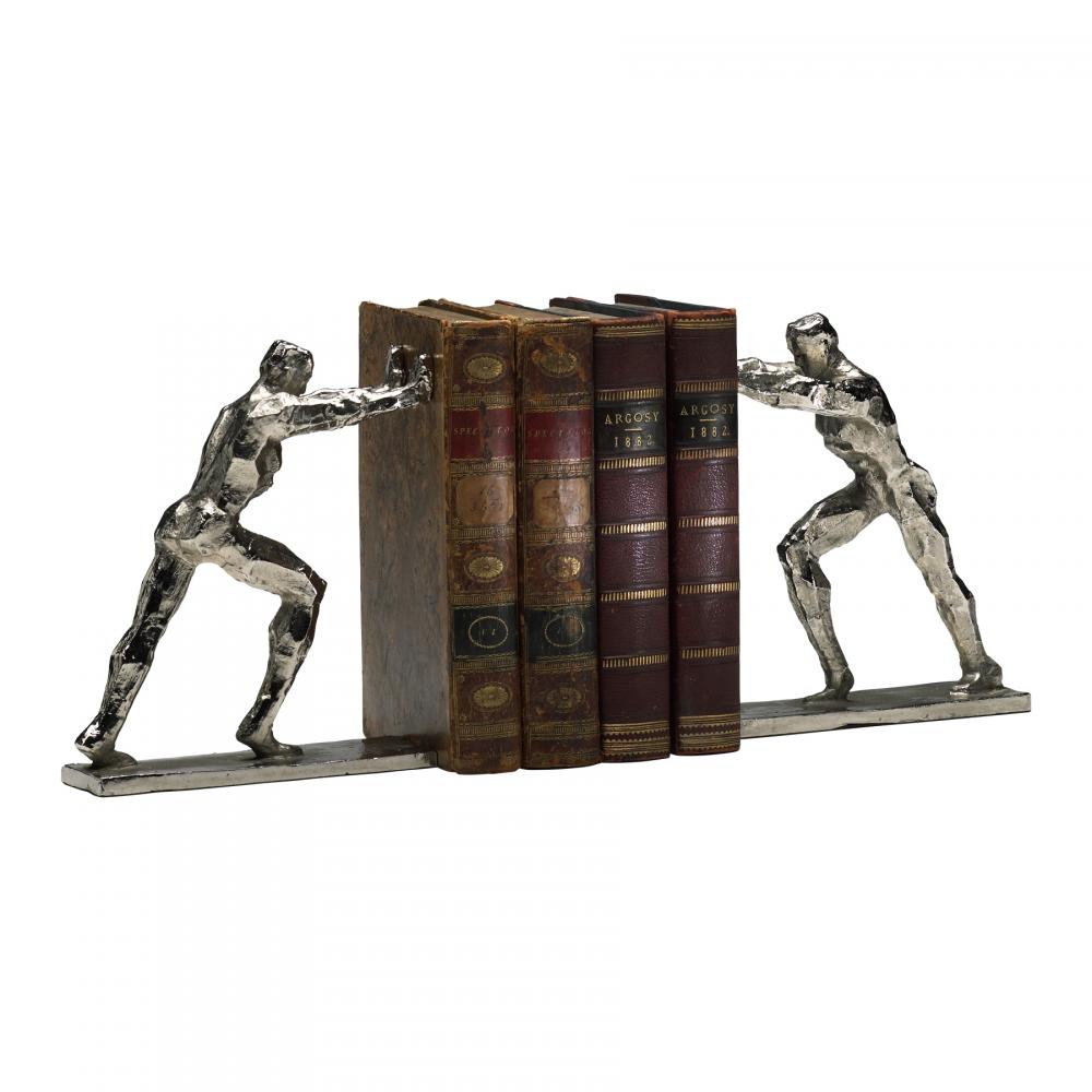 Iron Man Bookends Set of 2 Silver