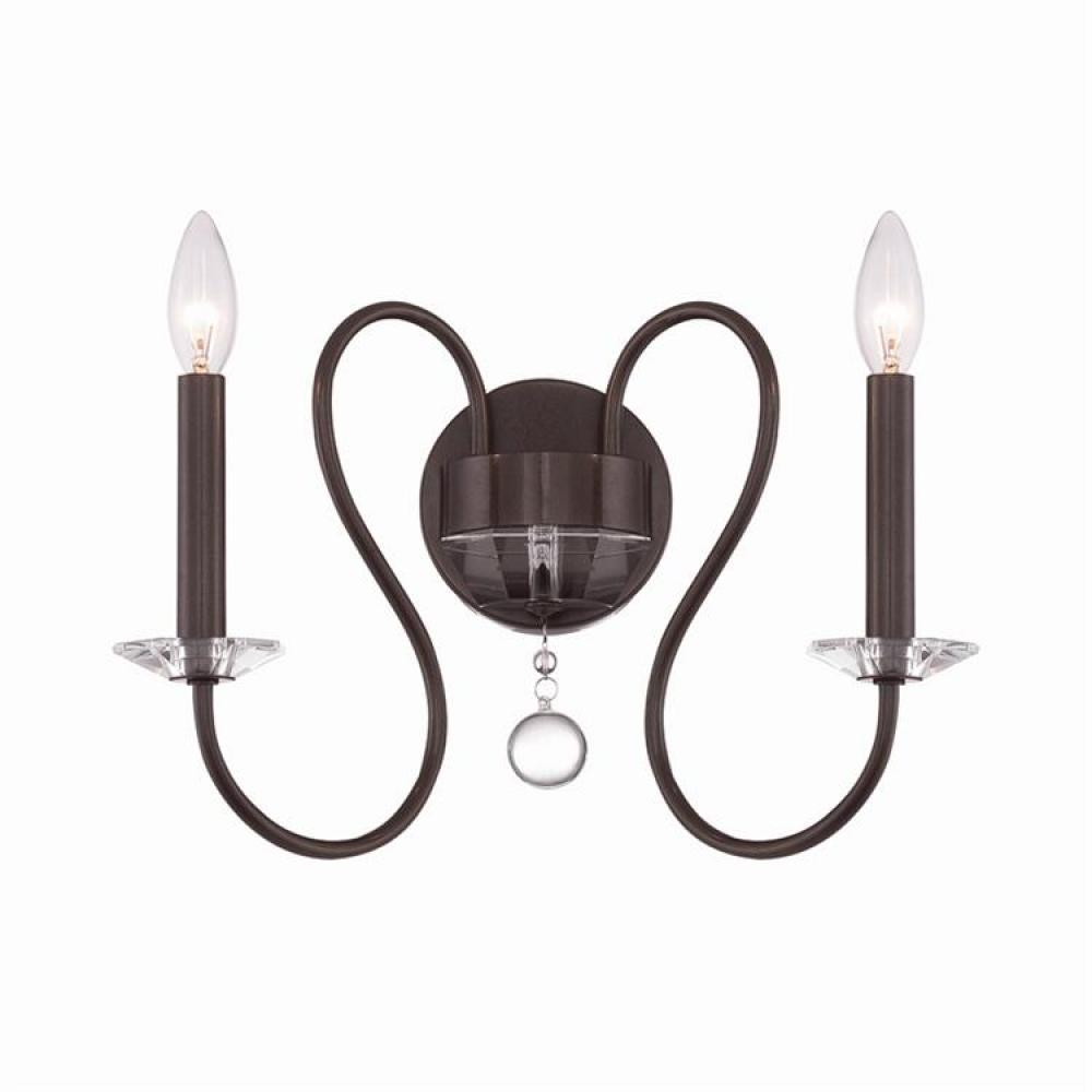 Bentley 2 Light Vibrant Bronze Sconce
