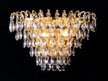 Crystorama 3502-GD-CL-MWP - Crystorama 2 Light Crystal Gold Sconce