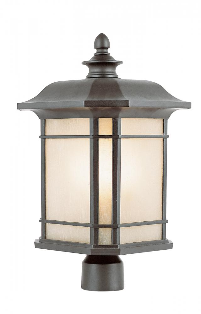 1LT POST-LRG-OUTD-LINEN GLASS