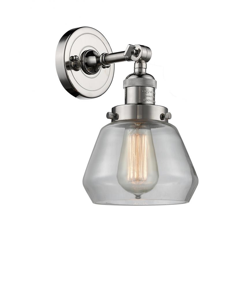 Fulton - 1 Light - 7 inch - Polished Nickel - Adjustable Sconce