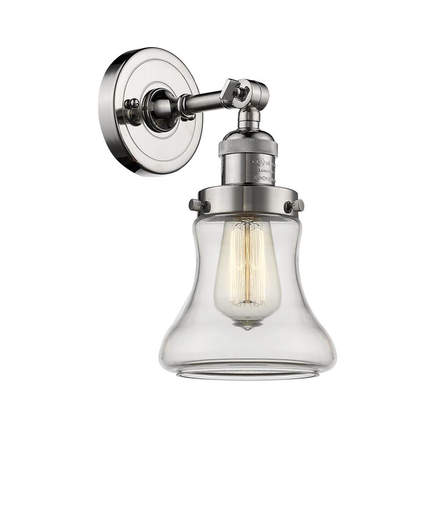 Bellmont - 1 Light - 7 inch - Polished Nickel - Adjustable Sconce