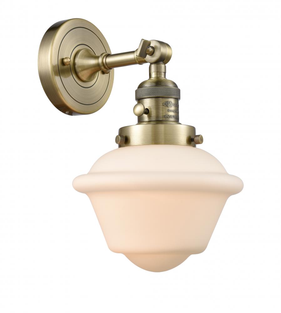Oxford - 1 Light - 8 inch - Antique Brass - Adjustable Sconce