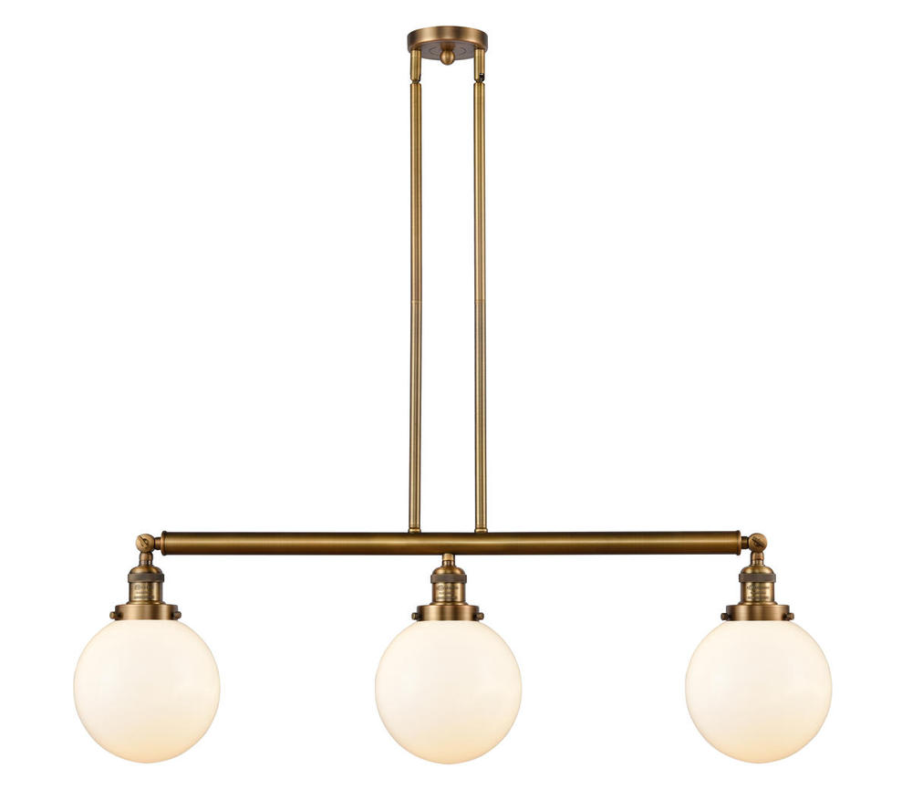 Beacon - 3 Light - 41 inch - Brushed Brass - Stem Hung - Adjustable Island Light