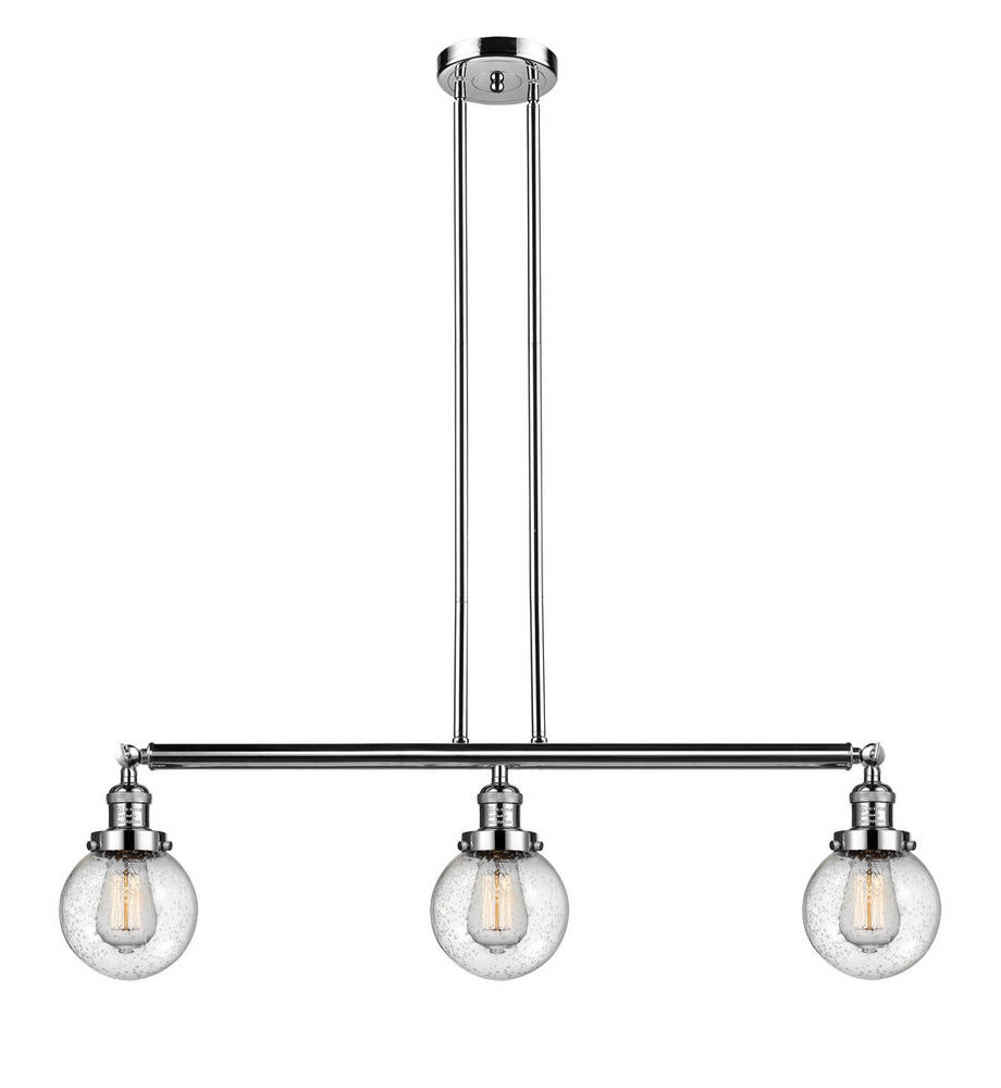 Beacon - 3 Light - 39 inch - Polished Nickel - Stem Hung - Adjustable Island Light