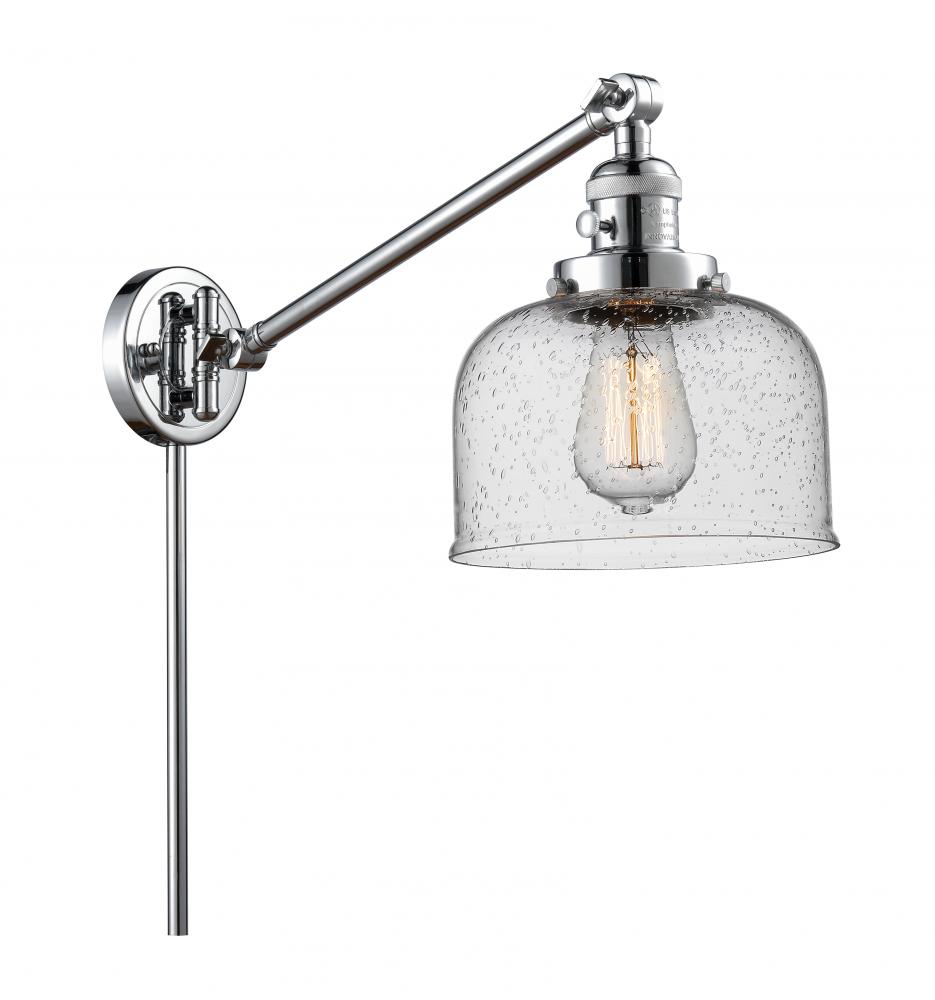 Bell - 1 Light - 8 inch - Polished Chrome -Adjustable Swing Arm