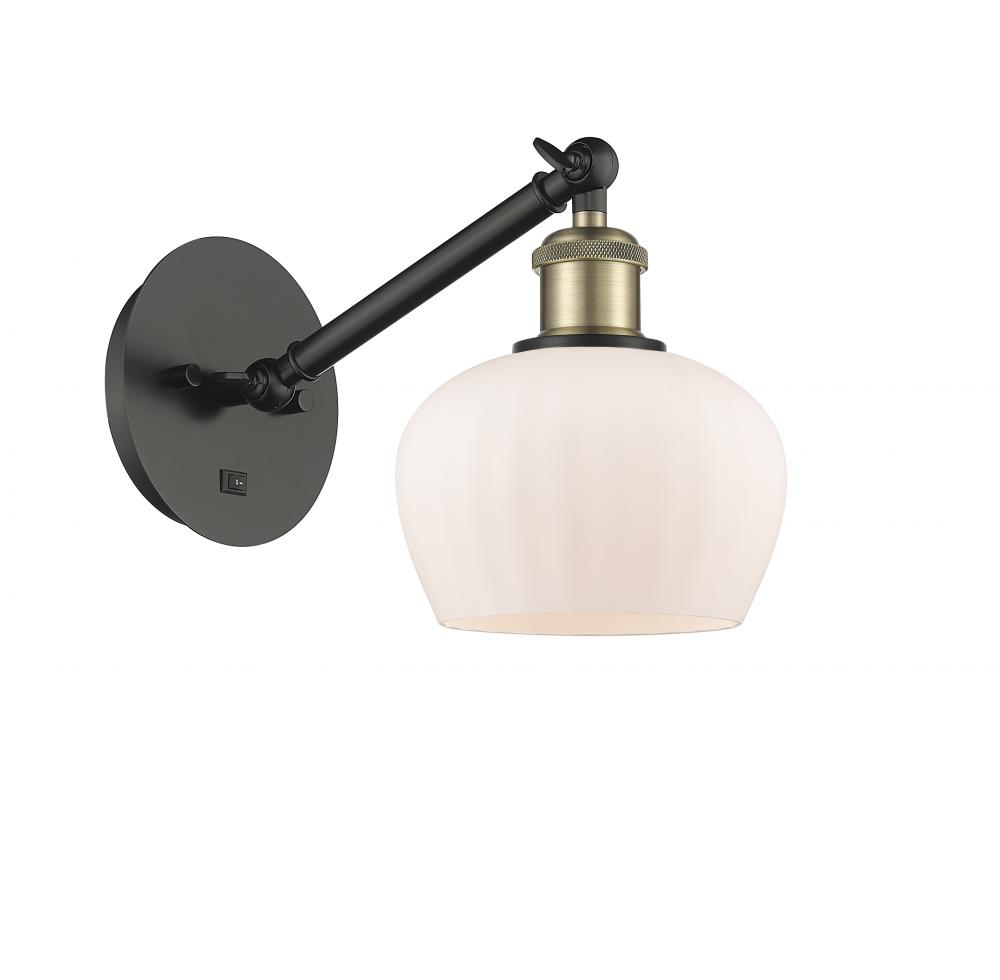 Fenton - 1 Light - 7 inch - Black Antique Brass - Adjustable Sconce