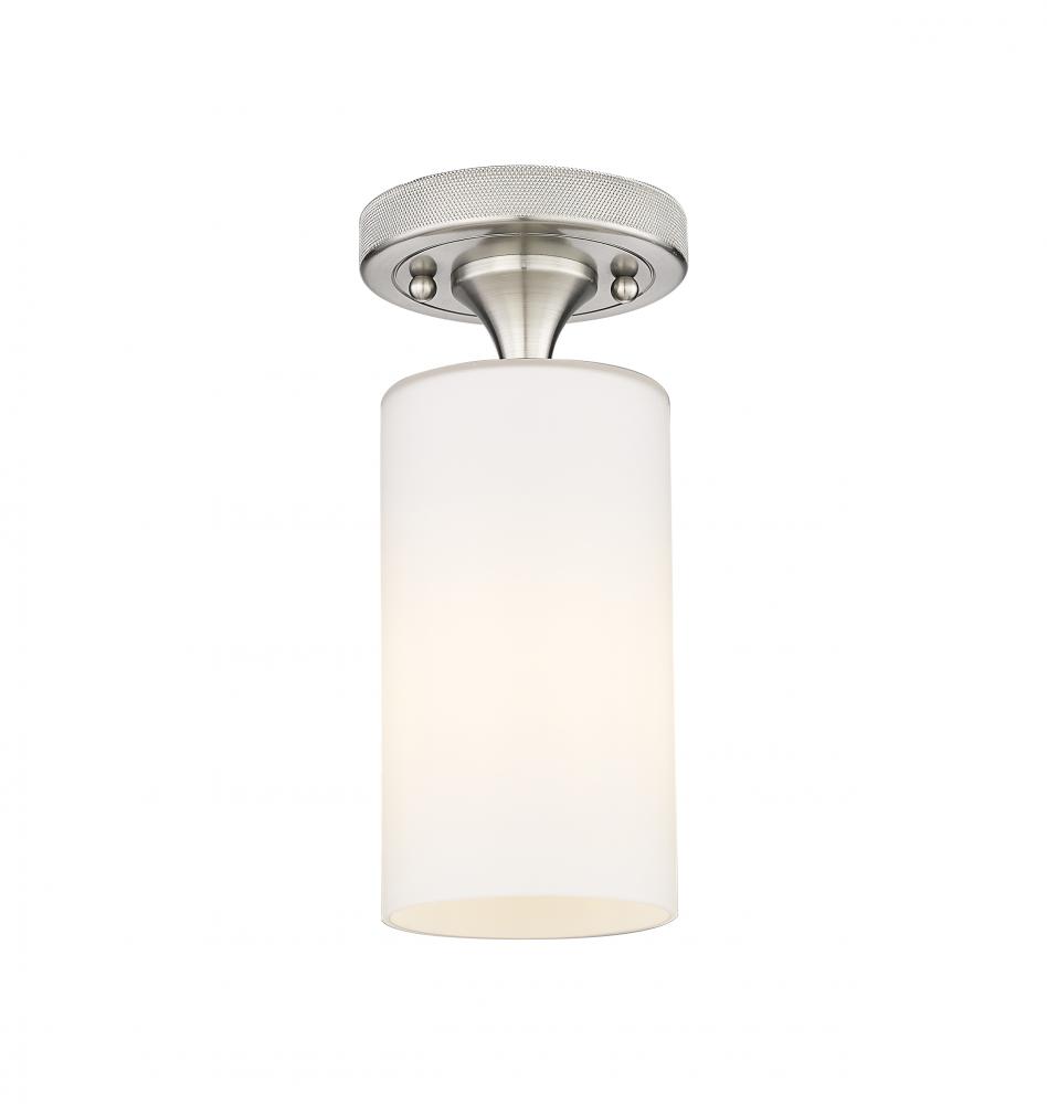 Crown Point - 1 Light - 5 inch - Satin Nickel - Flush Mount