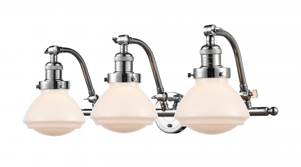 Olean - 3 Light - 29 inch - Polished Chrome - Adjustable Bath Vanity Light