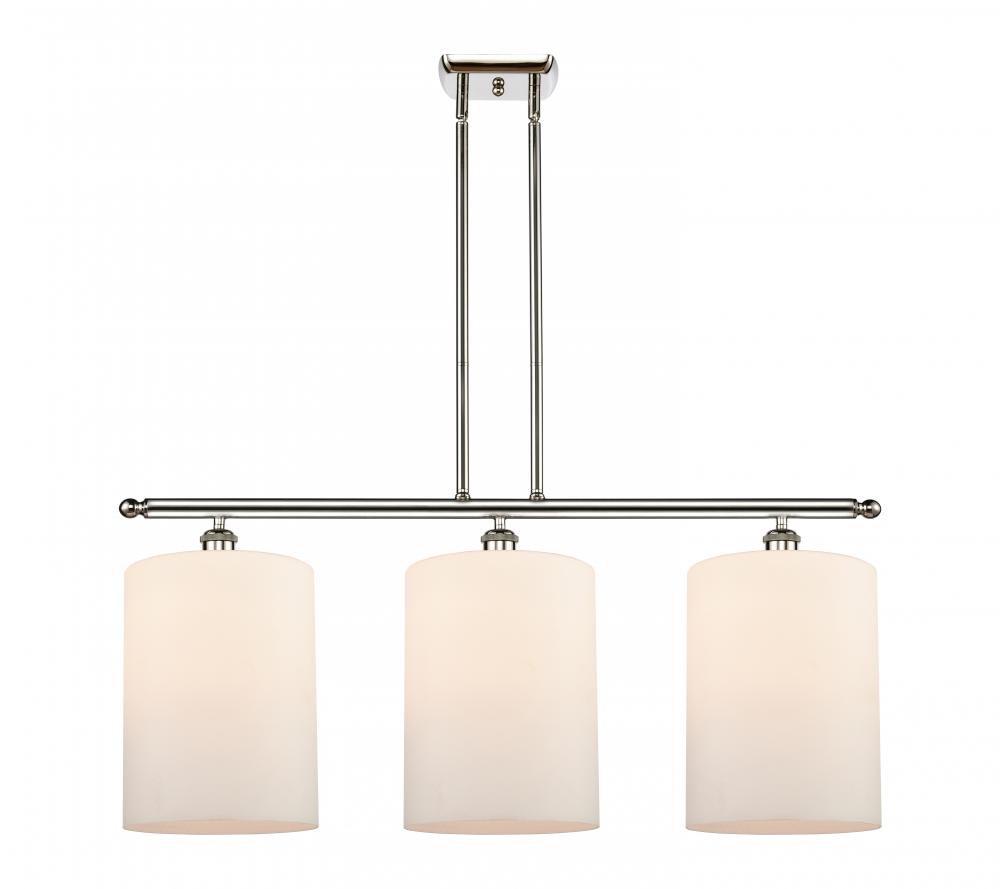 Cobbleskill - 3 Light - 36 inch - Polished Nickel - Cord hung - Island Light