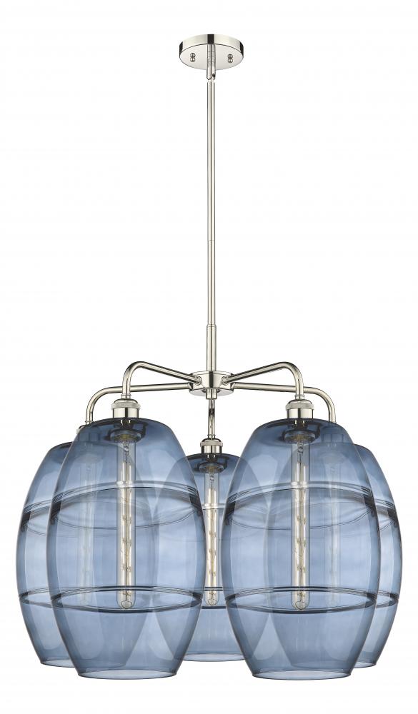 Vaz - 5 Light - 28 inch - Polished Nickel - Chandelier