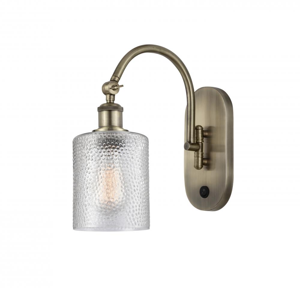 Cobbleskill - 1 Light - 5 inch - Antique Brass - Adjustable Swing Arm