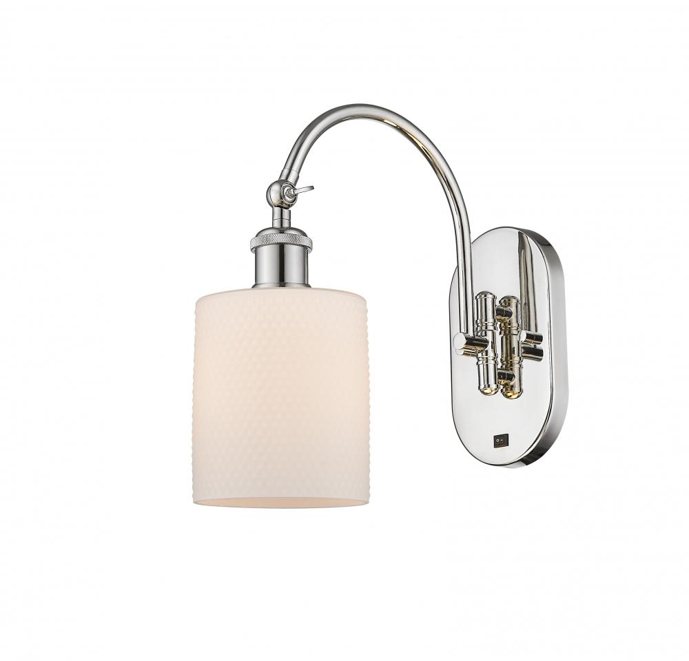 Cobbleskill - 1 Light - 5 inch - Polished Nickel - Adjustable Swing Arm