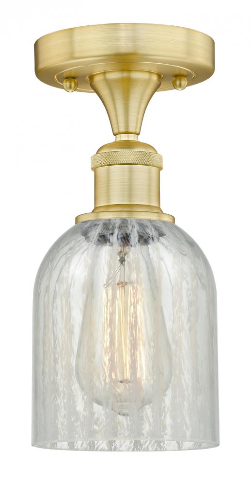 Caledonia - 1 Light - 5 inch - Satin Gold - Flush Mount