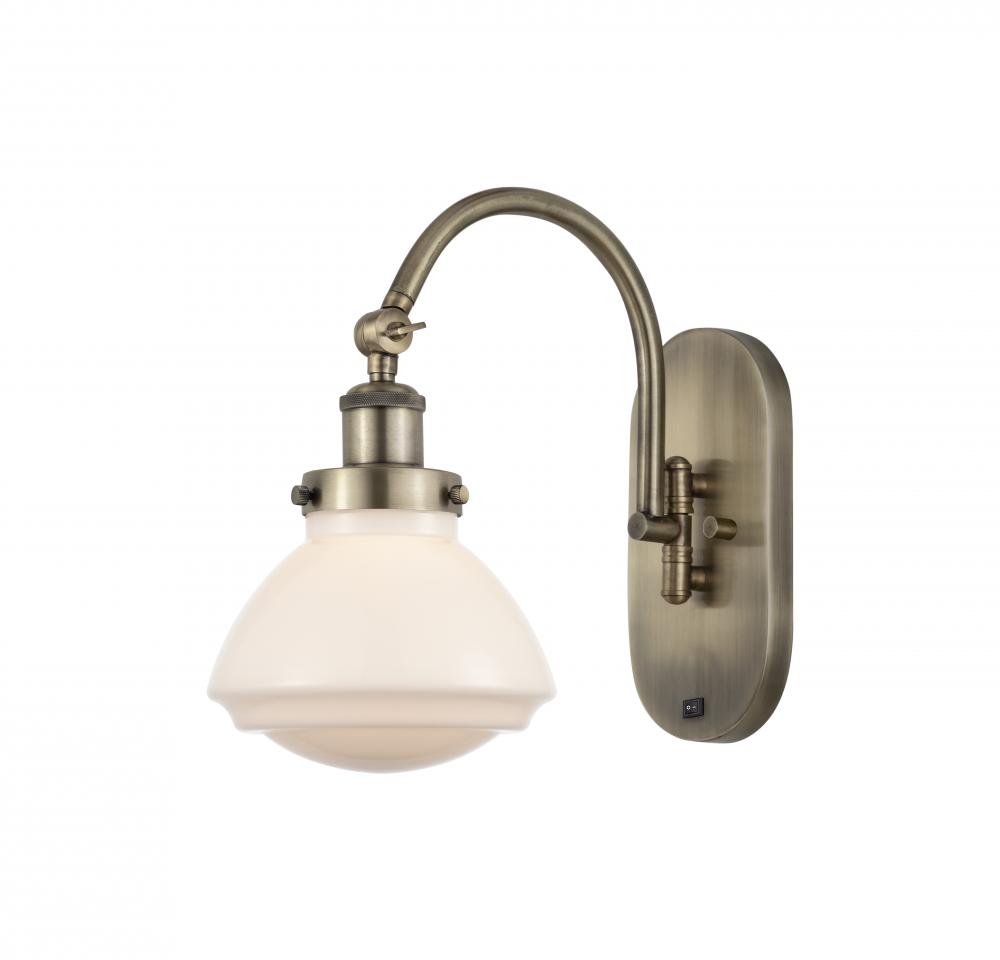 Olean - 1 Light - 7 inch - Black Antique Brass - Adjustable Swing Arm