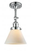 Innovations Lighting 201F-PC-G41-LED - Cone - 1 Light - 8 inch - Polished Chrome - Adjustable Semi-Flush Mount