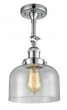 Innovations Lighting 201F-PC-G74-LED - Bell - 1 Light - 8 inch - Polished Chrome - Adjustable Semi-Flush Mount