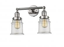 Innovations Lighting 208-PN-G182-LED - Canton - 2 Light - 17 inch - Polished Nickel - Adjustable Bath Vanity Light