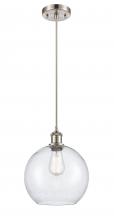 Innovations Lighting 516-1P-SN-G124-10-LED - Athens - 1 Light - 10 inch - Brushed Satin Nickel - Cord hung - Mini Pendant