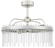 CAL Lighting CF-1007 - 25.75 In. Height Chrome Metal Glass Fandelier
