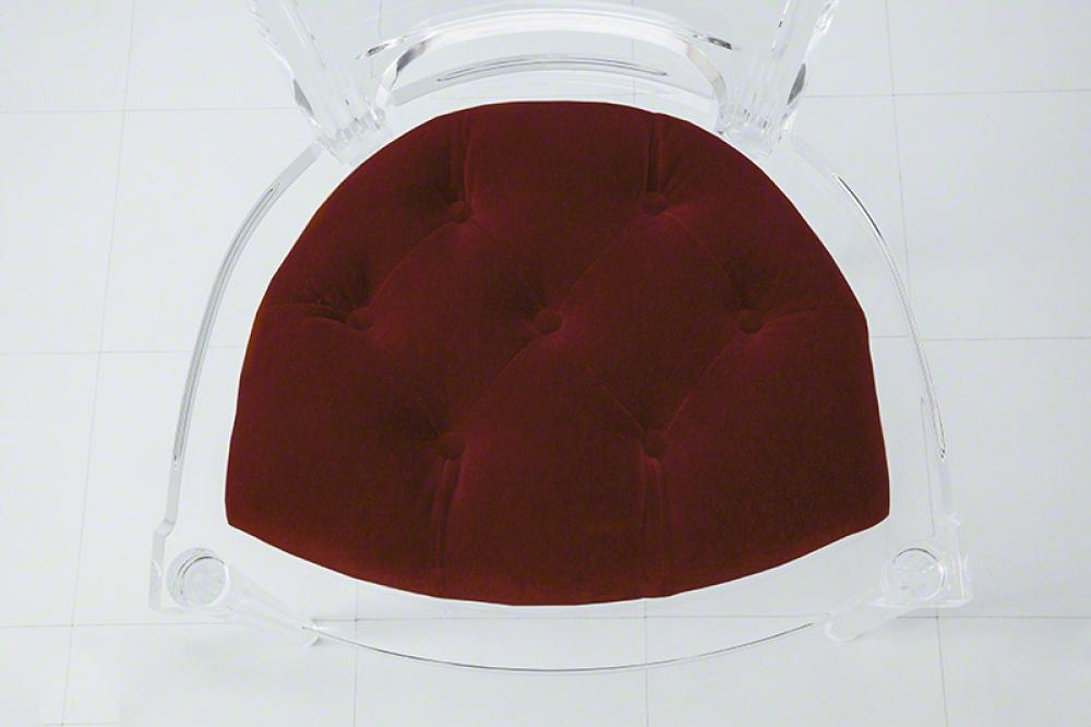 Marilyn Acrylic Arm Chair-Red Pepper